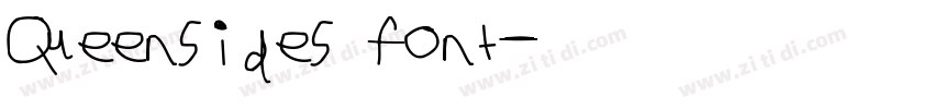 Queensides font字体转换